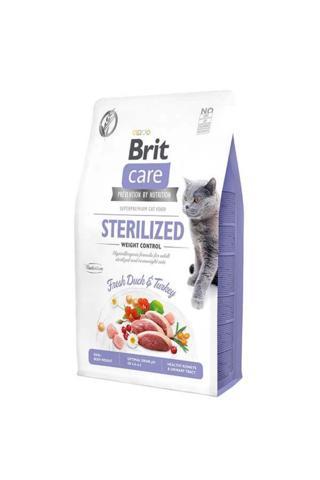 Brit Care Hypo-allergenic Kilo Kontrolü Için Ördekli Tahılsız Kısırlaştırılmış Kedi Maması 7kg