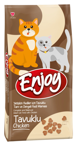 Enjoy Tavuk Etli Yetişkin Kedi Maması 1 Kg 5 Adet