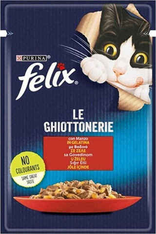 Felix Adult Sığır Etli Yetişkin Kedi Konservesi Pouch 26 Adet 85 Gr