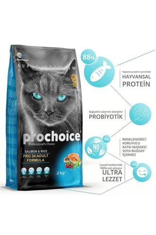 ProChoice Pro 34 Adult Somonlu Yetişkin Kedi Maması 15 Kg