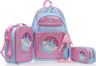 U.S. Polo. Assn. Kız Çocuk Okul Çanta Seti PLSET2502406