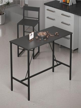 Retodesign Siyah Bar Masası / Yemek Masası 1652S