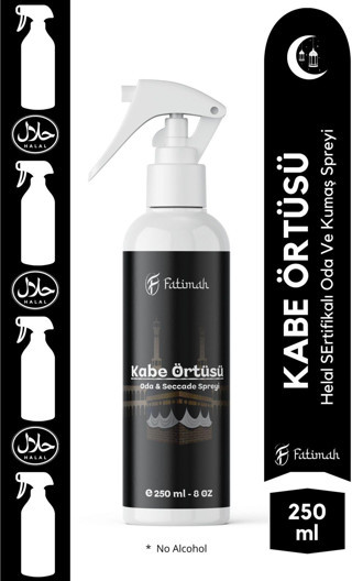 Fatimah Kabe Örtüsü Oda Ve Kumaş Spreyi Seccade Spreyi Oda Kokusu Koku Çamaşır Spreyi 250Ml