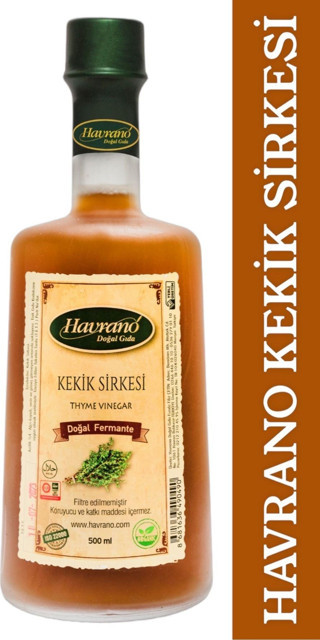 %100 Doğal Fermente Kekik Sirkesi 500 ml