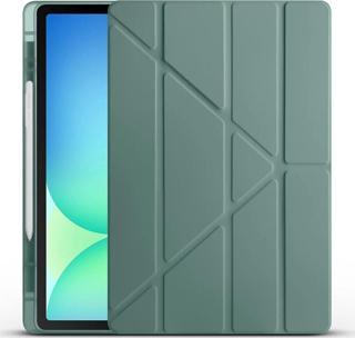 Galaxy Tab S10 FE Plus Kılıf Zore Tri Folding Kalem Bölmeli Standlı Kılıf