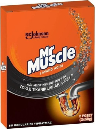Mr. Muscle Granül Lavabo Açıcı 2'li Paket 2x50g