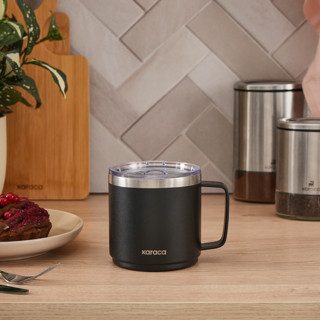 Karaca Thermal Çift Katmanlı Çelik Mug 420 ml Siyah