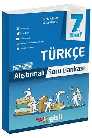 7. Sınıf Türkçe Alıştırmalı Soru Bankası - Kolektif  - Gizli Yayınları