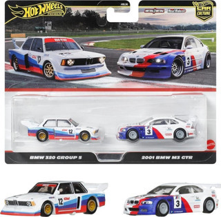 1:64 Hot Wheels Premium Car Culture 2'li Paket BMW 320 GROUP 5  & 2001 BMW M3 GTR HBL96 - JBK99
