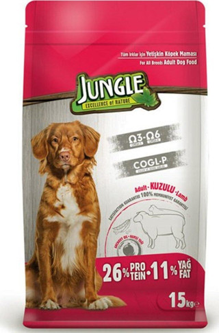 Jungle Kuzu Etli Yetişkin Köpek Maması 15 Kg