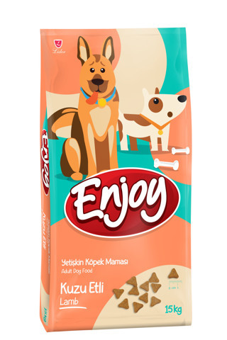 Enjoy Kuzu Etli Yetişkin Köpek Maması 15 Kg