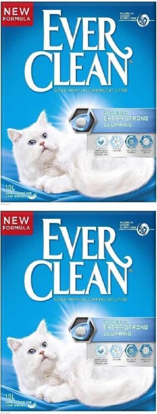 Ever Clean Unscented Kedi Kumu - 10 Lt X 2 Adet