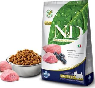 N&D Prime Tahılsız Kuzulu Yaban Mersinli Küçük Irk Yetişkin Köpek Maması 7 Kg