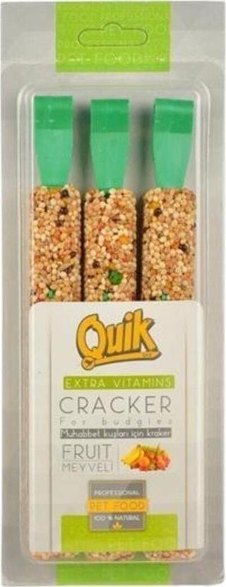 Quik Meyveli Muhabbet Kuşu Krakeri 3'lü