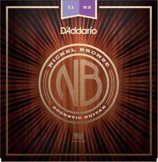 DADDARIO NB1152 AKUSTİK GİTAR TEL SETİ, NICKEL BRONZE, CUSTOM LIGHT