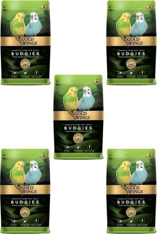 Gold Wings Premium Muhabbet Kuşu Yemi 1 Kg X 5 Adet