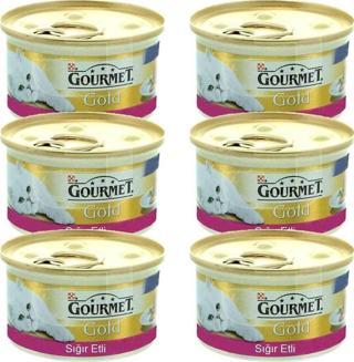 Gourmet Gold Kıyılmış Sığır Etli Kedi Maması 85 Gr 6'lı Set