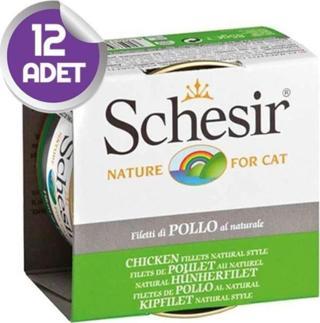 Schesir Tavuk Fileto Soslu Kedi Konservesi 85 Gr X12