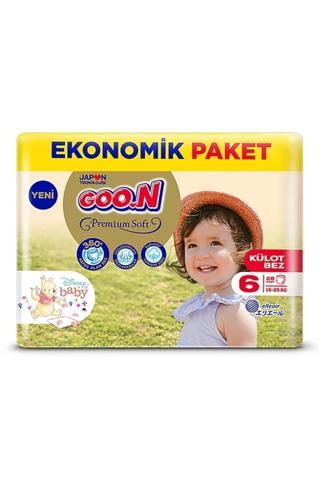 Goo.n Premium Soft 6 Numara Süper Yumuşak Külot Bebek Bezi - 28 Adet