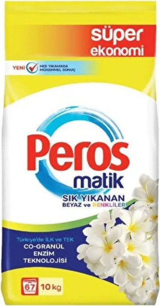Peros Matik 10 kg Sık Yıkan Yasemin Çiçeği