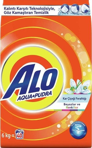Alo Toz Çamaşır Deterjanı Beyaz & Renkli 40 Yıkama 6 KG
