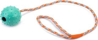 Beeztees Köpek Oyuncağı, Sesli, İpli Top, Kauçuk, Mavi, 60cm