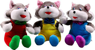 Kızılkaya Oyuncak Peluş Papyonlu Büyük Tilkiler Kzl-Df-S0155 (Karışık Renk 1 Adet)