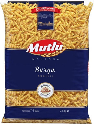 Mutlu Makarna Burgu Makarna 5 kg