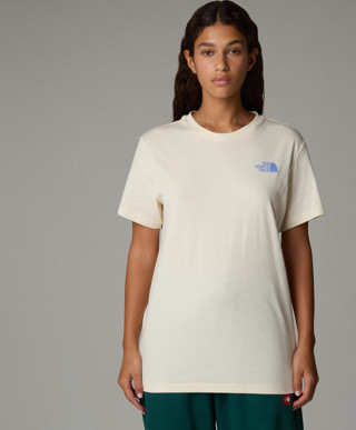 The North Face W S/s Box Nse Taılgrıd Infıll Relaxed Te Kadin Bej Tshirt Nf0a8c4w9731