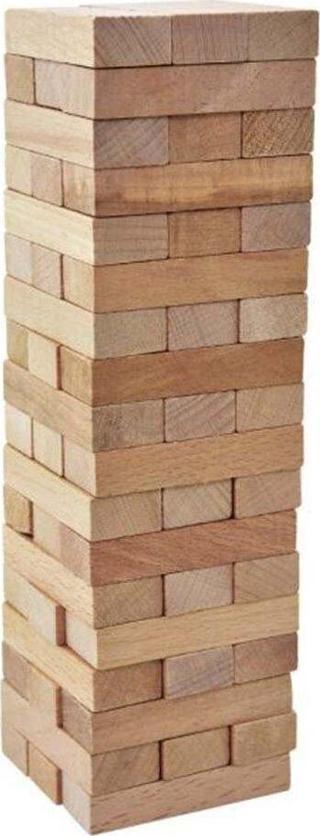 Toyfest Playwood Silindir Kutulu Ahşap Denge Oyunu 54 Parça