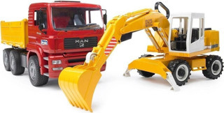 Toyfest Man Damperli Kamyon Ve Liebherr Ekskavatör