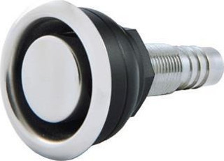 Krom Flanşlı Düz Hava Firarı 5/8"