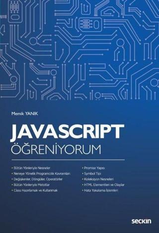 Javascript Öğreniyorum - Memik Yanık - Seçkin-Bilgisayar