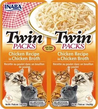 Inaba Twin Packs Tavuklu Kedi Çorbası 2x40 Gr