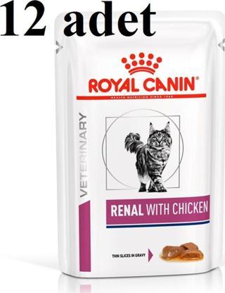 Royal Canin Veterinary Renal Tavuklu Kedi Konservesi 85 Gr X 12 Adet