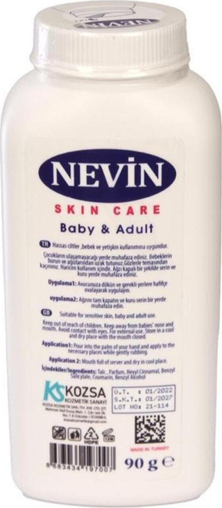 Nevinci NEVİN NEM ÖNLEYİCİ PUDRA 90GR