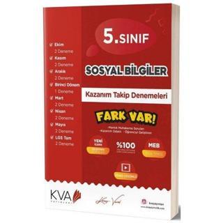 5. Sınıf Sosyal Bilgiler Kazanım Takip Denemeleri Kolektif  KVA Yayınları