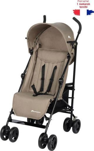 Bebeconfort Rainbow Ultra Kompakt Tek Elle Katlanabilen Baston Bebek Arabası Mineral Beige