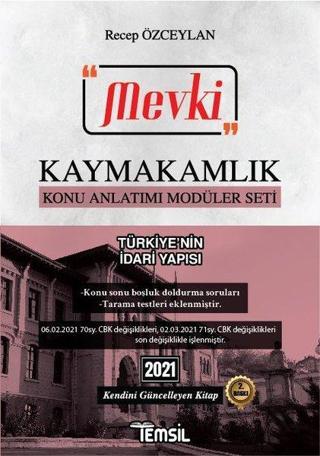 2021 Mevki Türkiye'nin İdari Yapısı - Kaymakamlık Konu Anlatımlı Modüler Seti - Recep Özceylan - Temsil Kitap