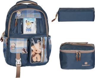 Relaxion Kore Tarzı Okul Çanta Seti 3'lü Set 1395