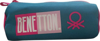 Unıted Colors Of Benetton Çift Bölmeli Turkuaz Kalem Çantası (03796)