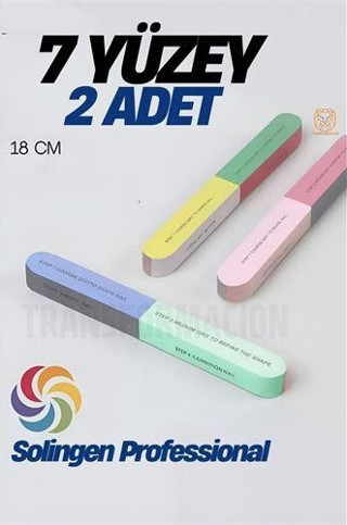 ModaCar 7 Yüzeyli Tırnak Törpü ve Parlatma Blok Sünger Solingen Professional