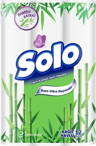 SOLO HAVLU 12'LI BAMBU 6261