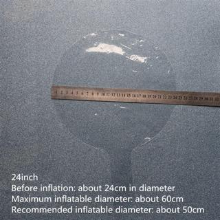 Nessiworld  Rose Gold Renk Simli Yuvarlak Şeffaf Balon 24 İnç