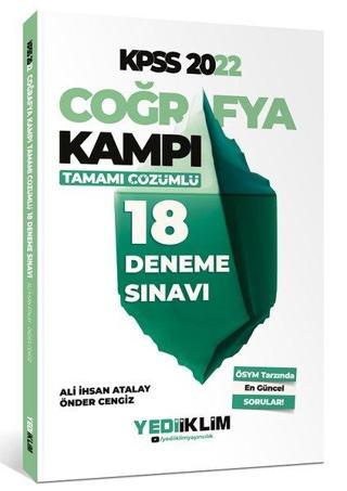 2022 KPSS Coğrafya Kampı Tamamı Çözümlü 18 Deneme Sınavı - Kolektif  - Yediiklim Yayınları