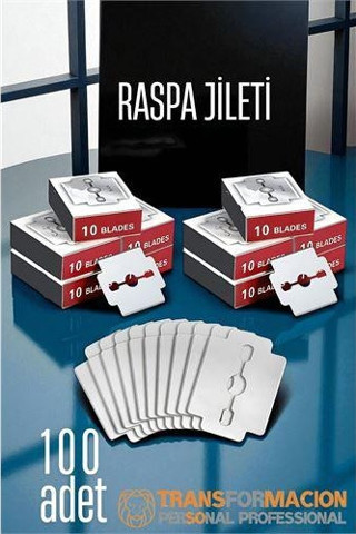 Raspa Topuk Jileti 100 lu PAKET  Ayak Taban Nasır Yedek Jileti