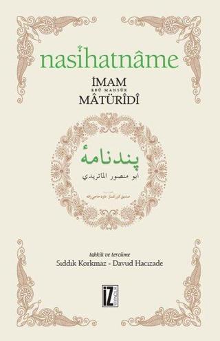 Nasihatname - Ebu Mansur el-Matüridi - İz Yayıncılık