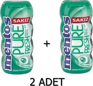 Mentos Pure Fresh Yeşil Nane Aromalı Sakız - Şekersiz(Tatlandırıcılı) 30g