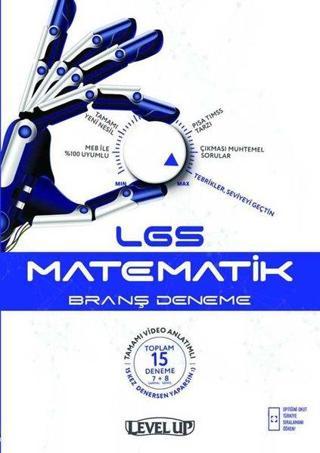 8.Sınıf LGS Matematik Level Up 15'li Deneme - Kolektif  - Tammat  Yayıncılık