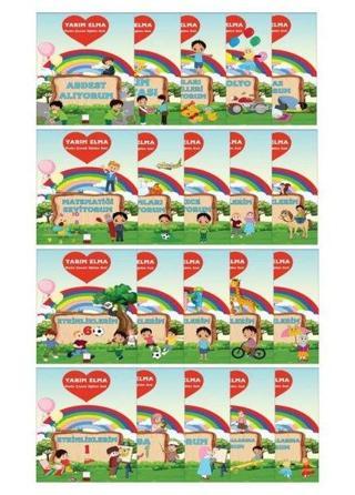 Mutlu Çocuk Eğitim Seti - 20 Kitap Takım - Ayhan Aktan - Yarım Elma Yayınları